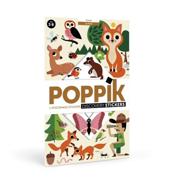 Poppik - Gran Póster de Pegatinas "Bosque"
