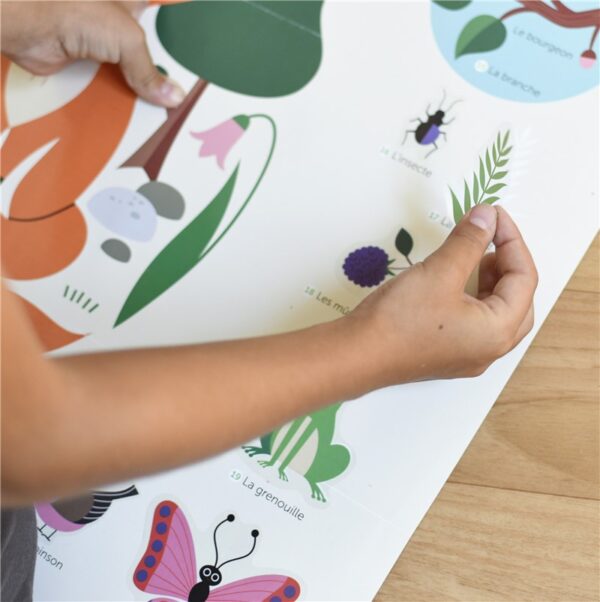 Poppik - Gran Póster de Pegatinas "Bosque" - Imagen 3