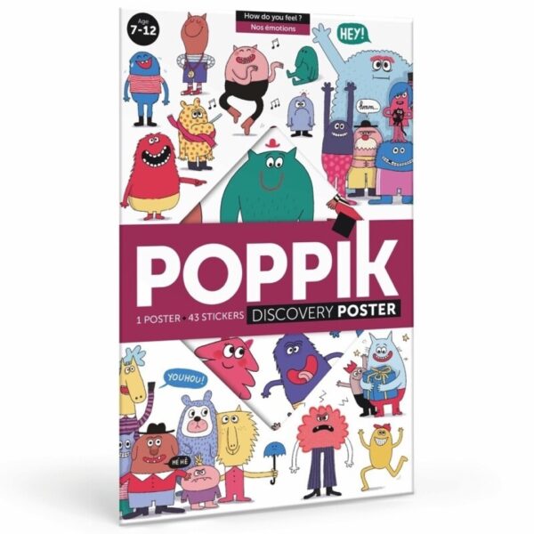 Poppik - Gran Póster de Pegatinas "Las Emociones"