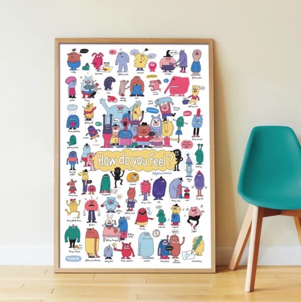 Poppik - Gran Póster de Pegatinas "Las Emociones" - Imagen 10