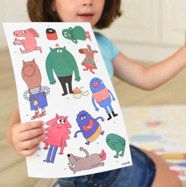 Poppik - Gran Póster de Pegatinas "Las Emociones" - Imagen 9