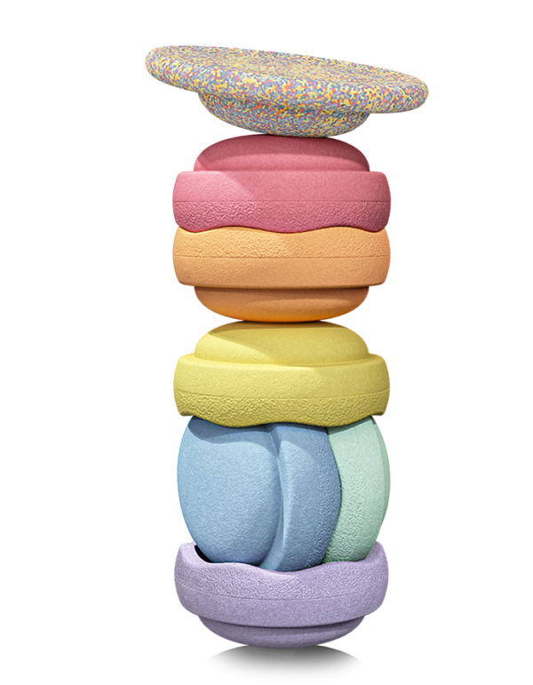 stapelstein-rainbow-set-pastel juguete sostenible